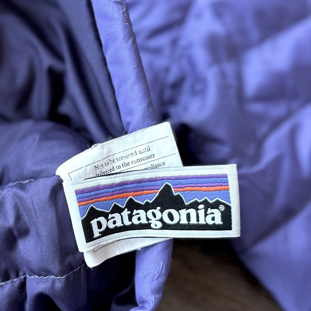 Patagonia Baby Down Puffer Jacket Zip Up Purple Size 3T - Picture 6 of 10